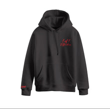 Load image into Gallery viewer, “Kiss me it’s steezy” hoodie (Matte black)
